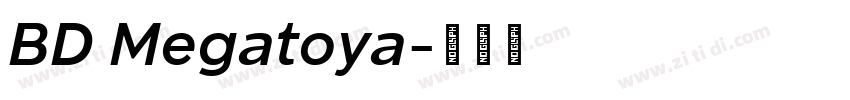 BD Megatoya字体转换